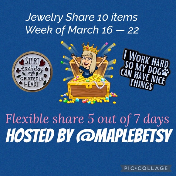 None Jewelry - 💎closed💎 jewelry share week of March 16 - 22 (choose 5 out of 7 days)